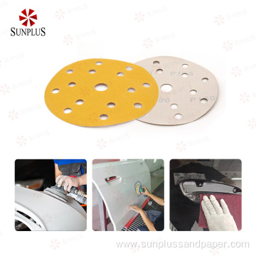 Gold Paper Sanding Disc Car Sandpaper Abrasives